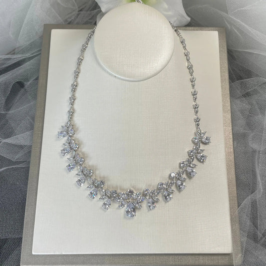 Amelia Bridal Jewelry Set: Necklace & Earrings | Divine Bridal.