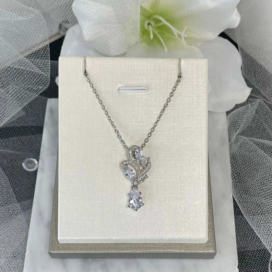 Bluebell Bridal Pendant Necklace.