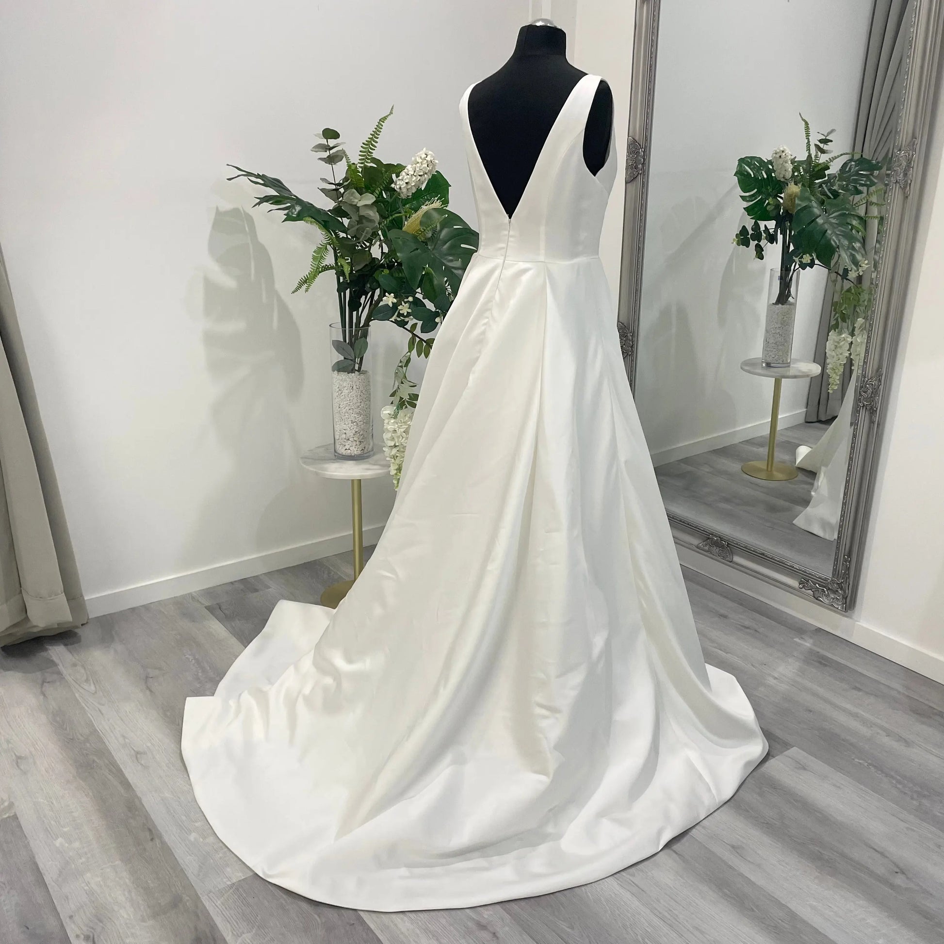 Darcy Wedding Gown with Front Split | Divine Bridal.