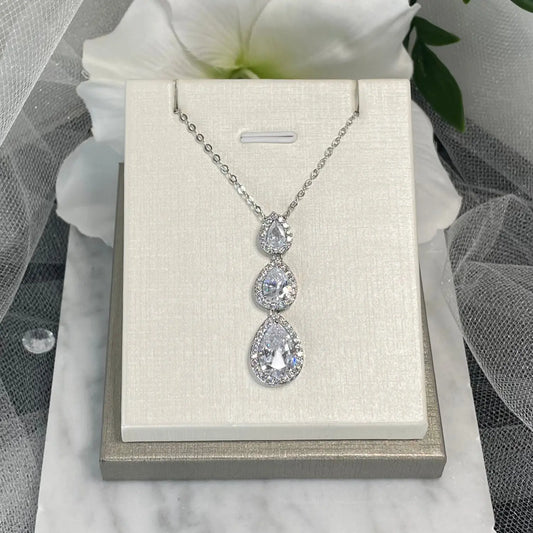 Ellie wedding necklace -Elegant Bridal Jewellery.