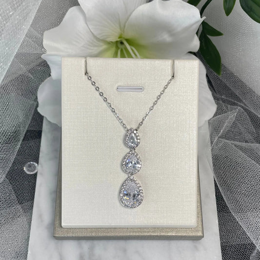 Ellie wedding necklace -Elegant Bridal Jewellery.