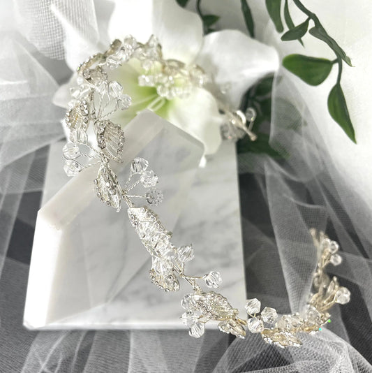 Grace Bridal Leaf headband.