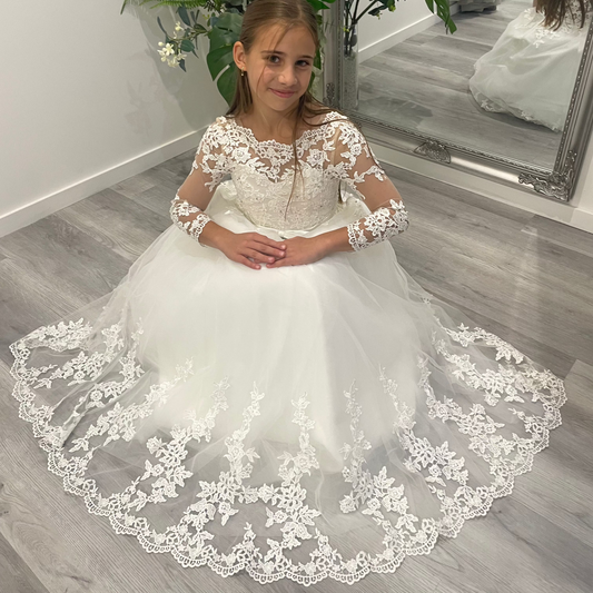Leila flower girl dress Divine Bridal