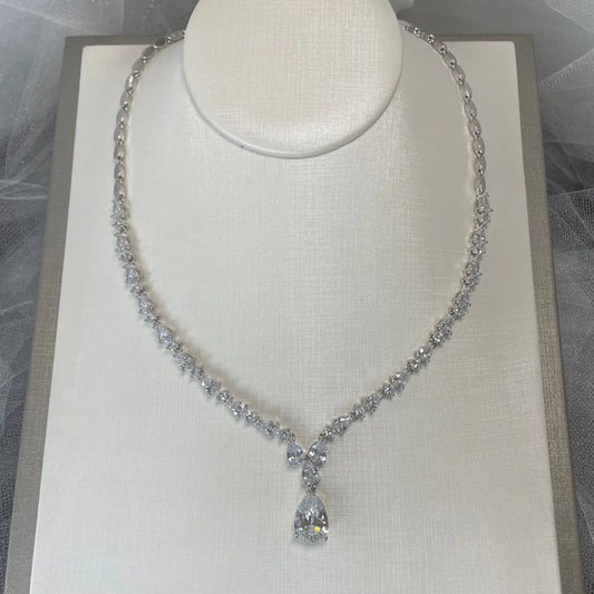 Indra cubic zirconia necklace.
