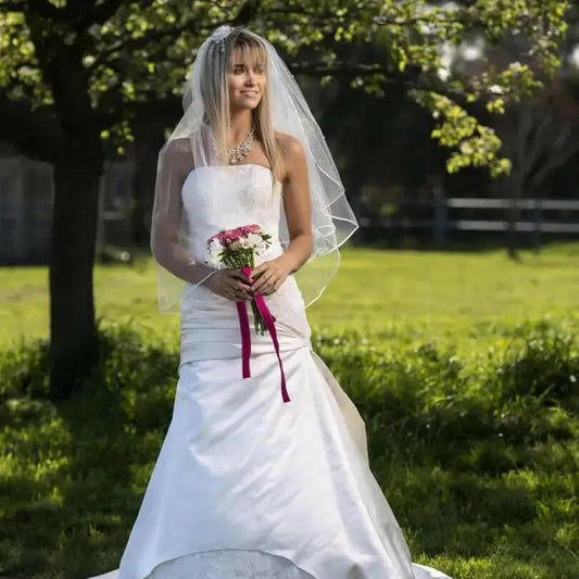 Elara Beaded Lace Mermaid Bridal Gown.