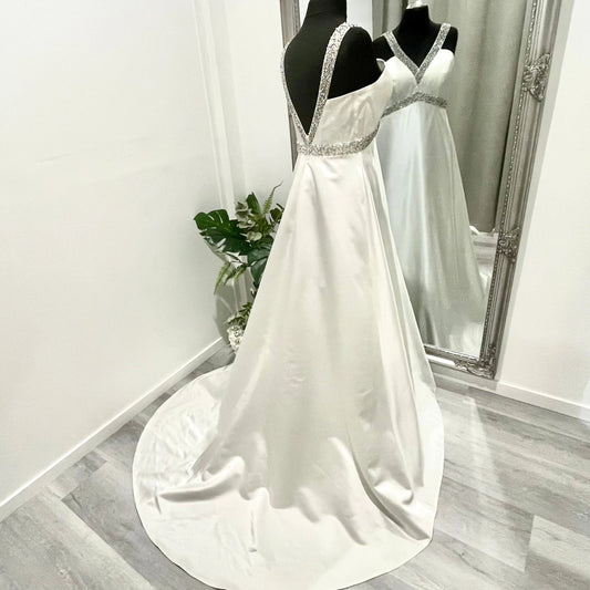 Dynasty V-Neckline Bridal Dress - Find Bridal Near Me.