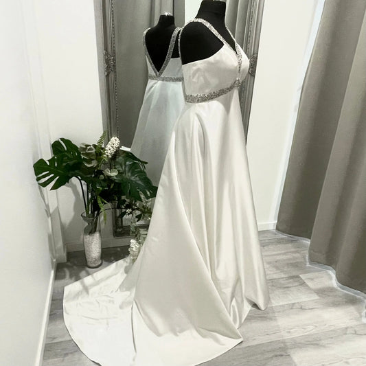Dynasty V-Neckline Bridal Dress - Find Bridal Near Me.