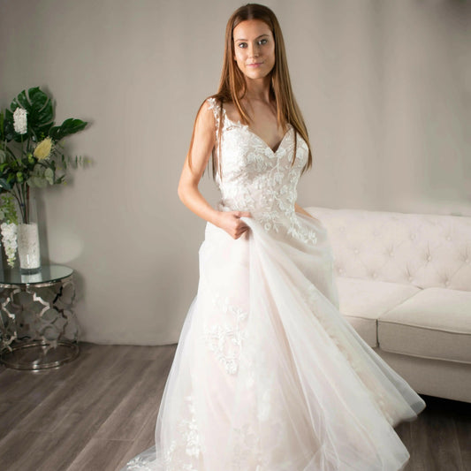 Paulette lace wedding dress.