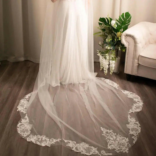 Sally Lace Bridal Veil.