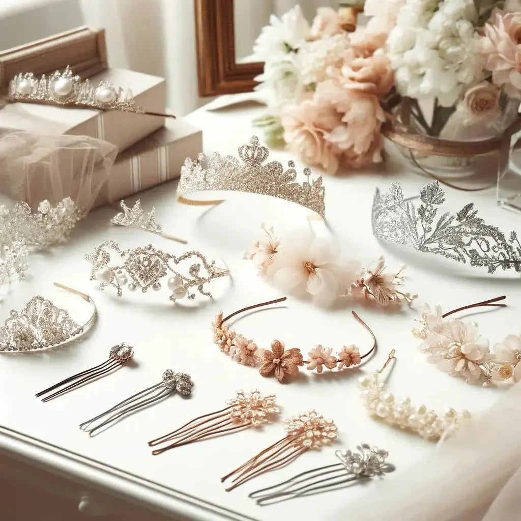The Perfect Bridal Hair Accessories: From Veils to Tiaras.