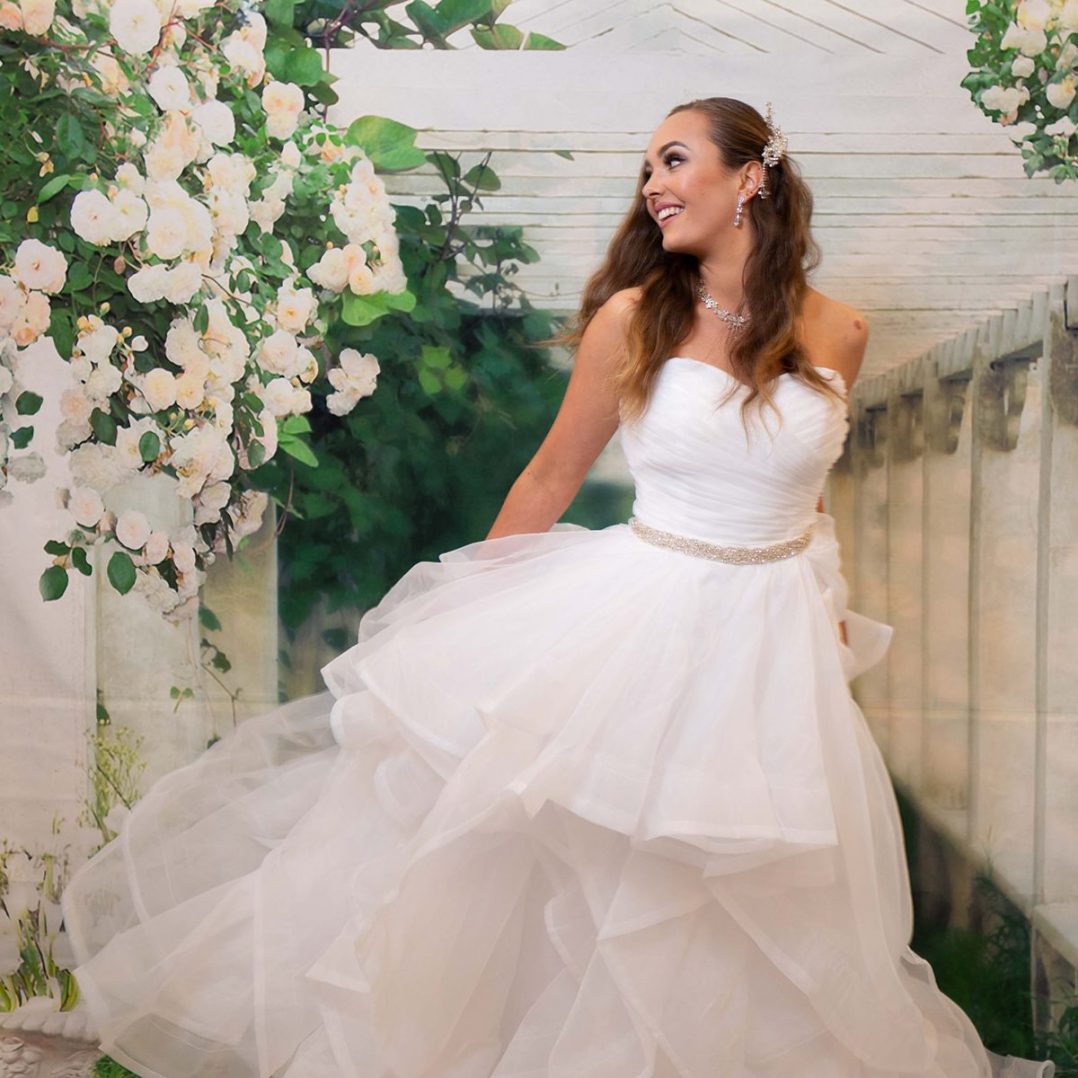 Thelma A-line Strapless Sweetheart Wedding Dress with Ruffled Skirt