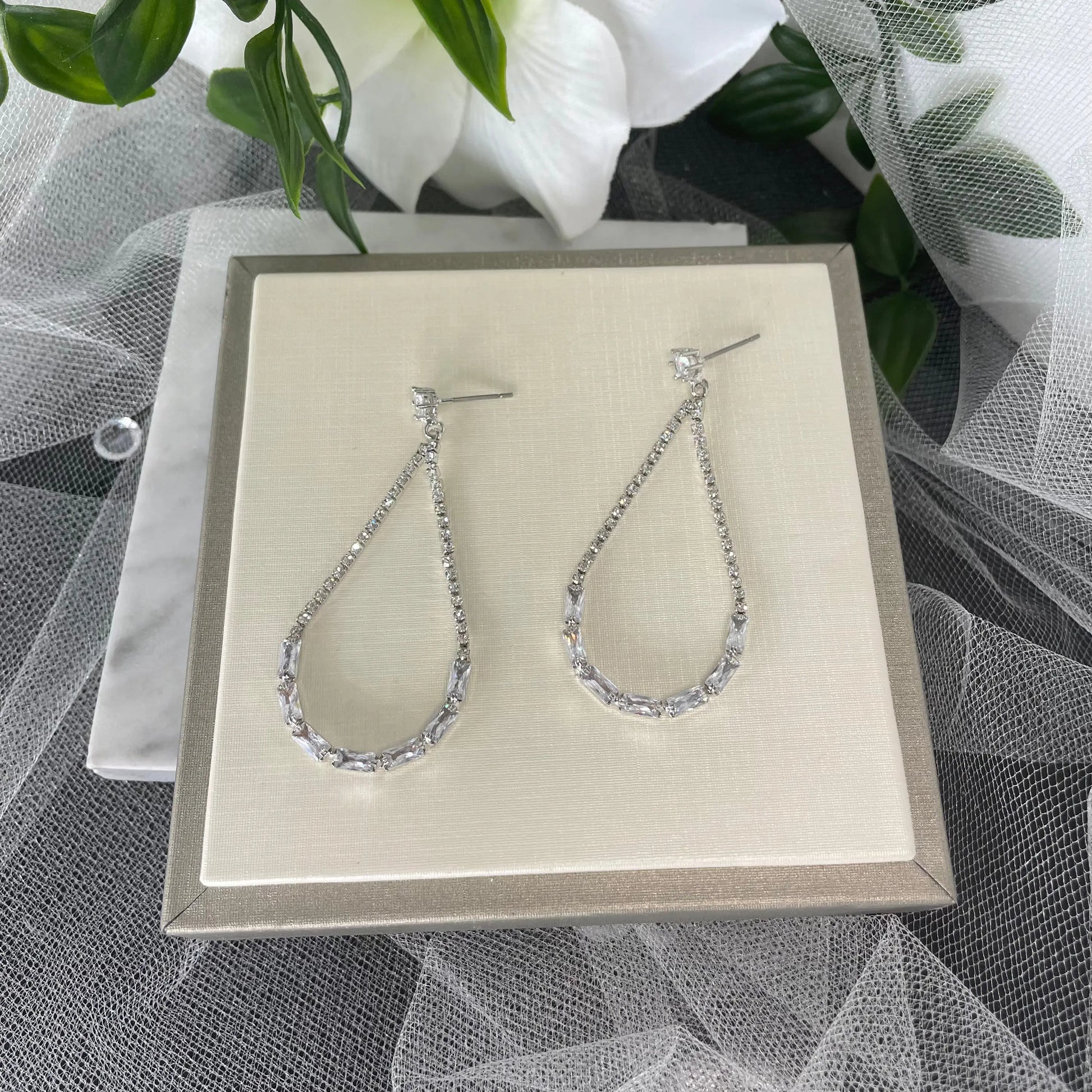 Andorra Teardrop Hoop Earrings.