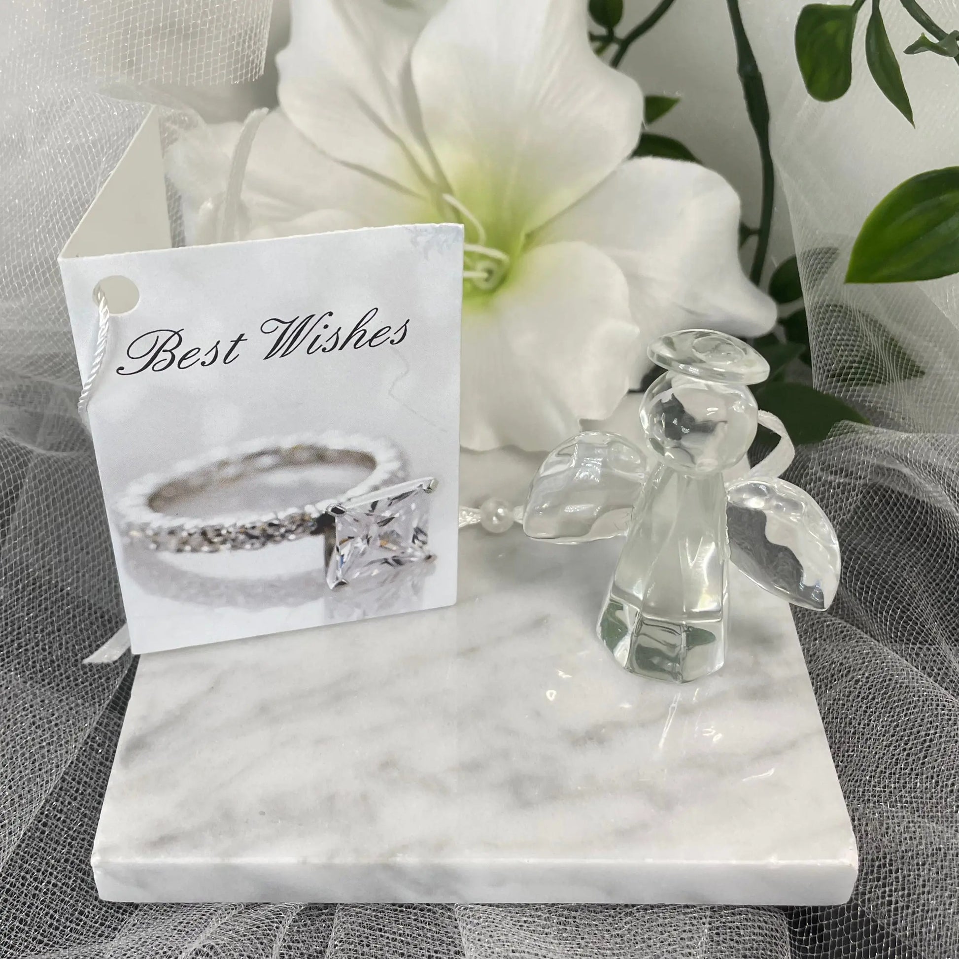 Angel wrist charm.