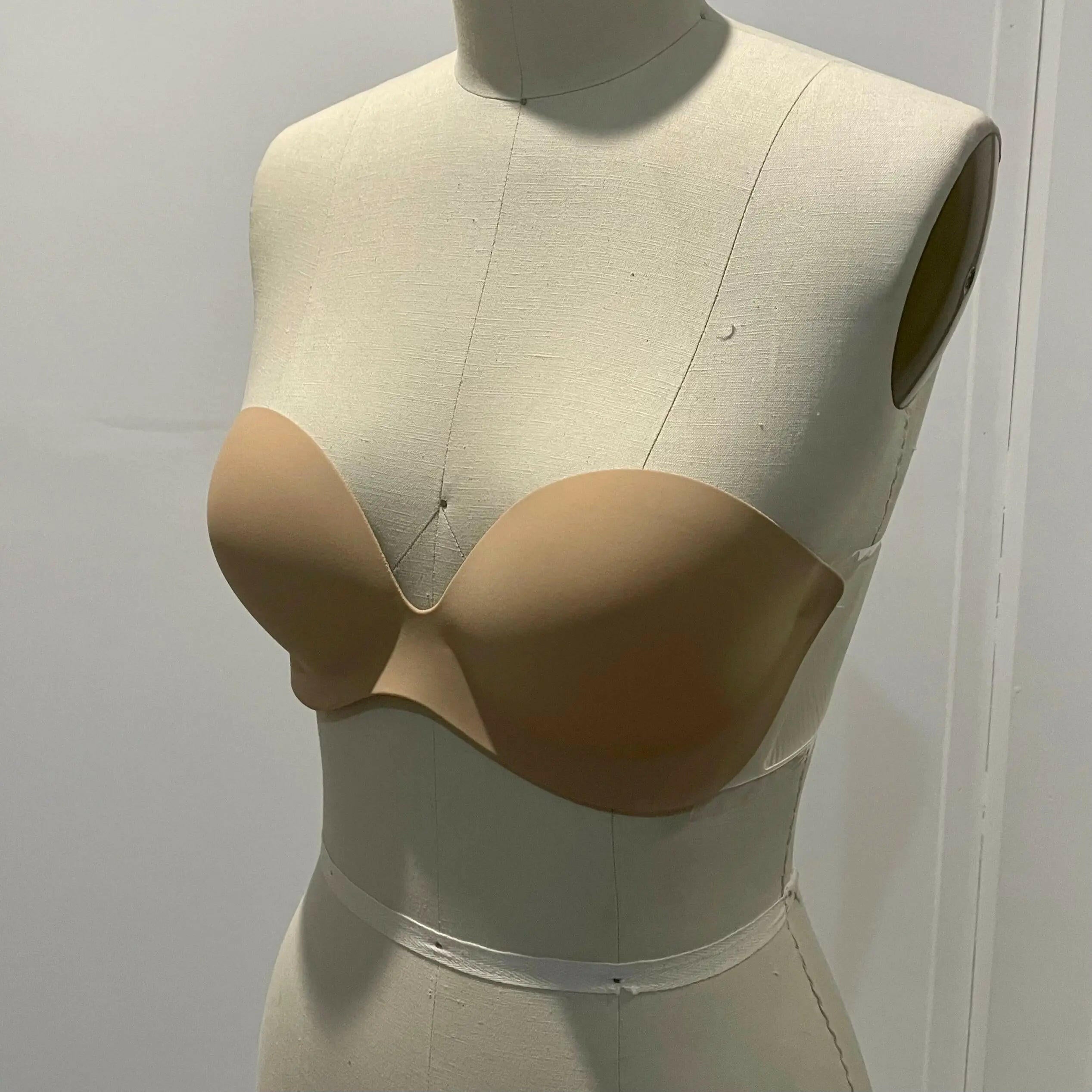 Same with stick on bra Divine Bridal