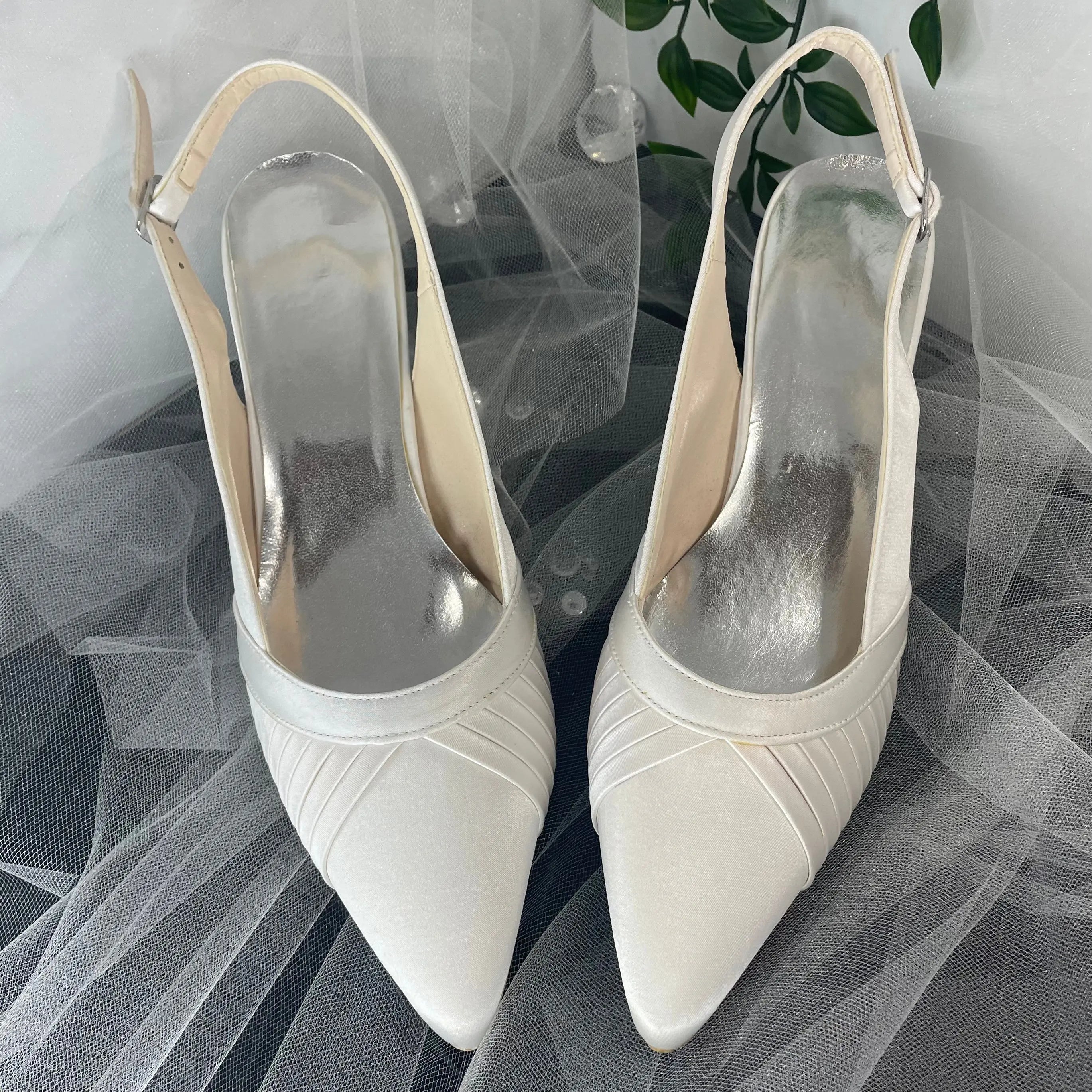 Beverly Pointed Toe Wedding Bridal Shoe.