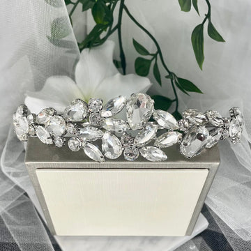 Elegant Candace Bridal Headband Like Barrettes.