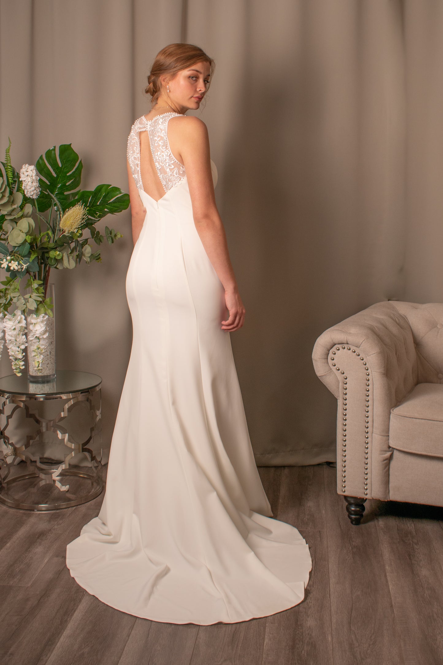 Gracie keyhole lace back Wedding Dress