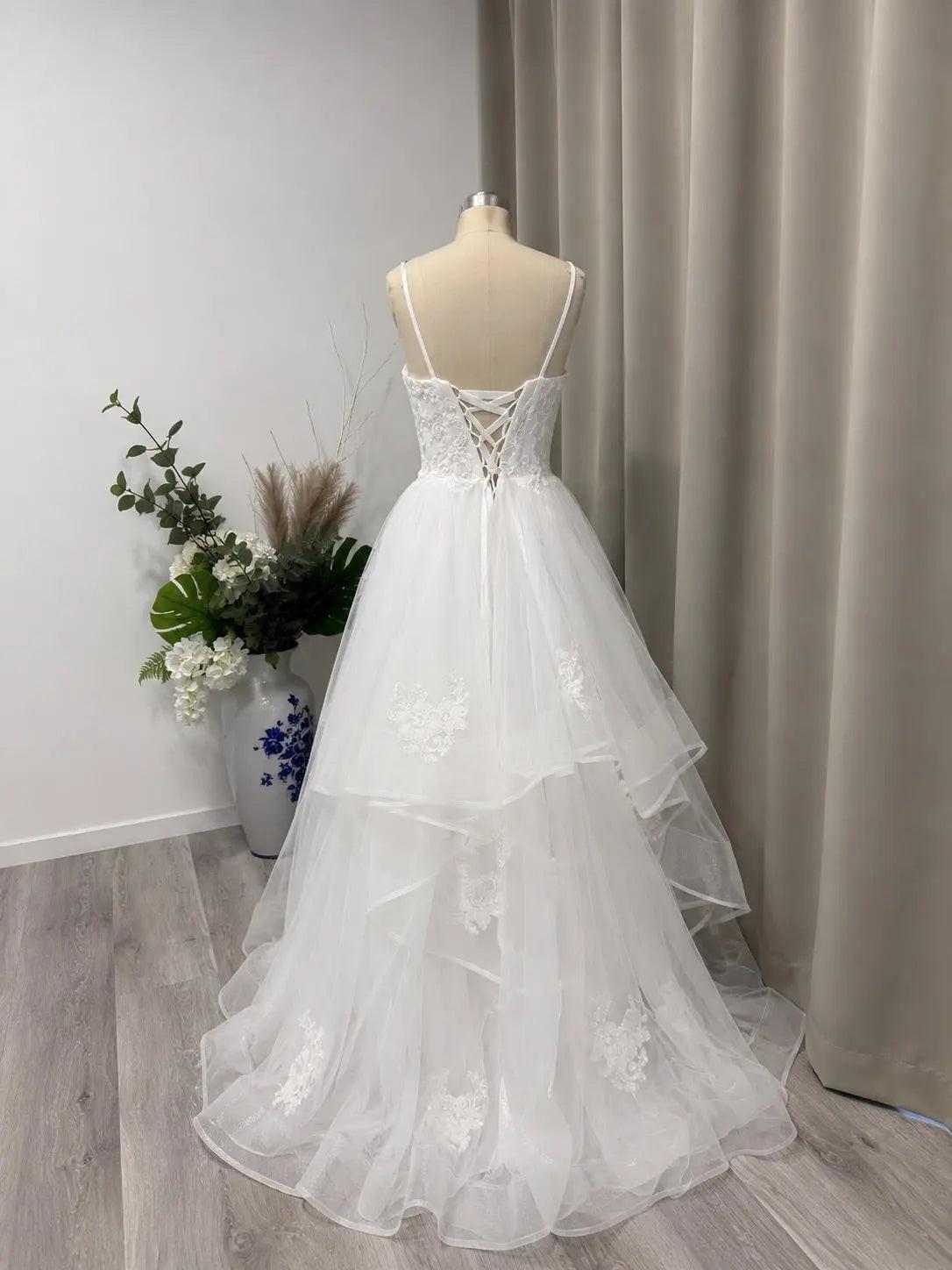 Daisie Floral Lace Debutante Dress.