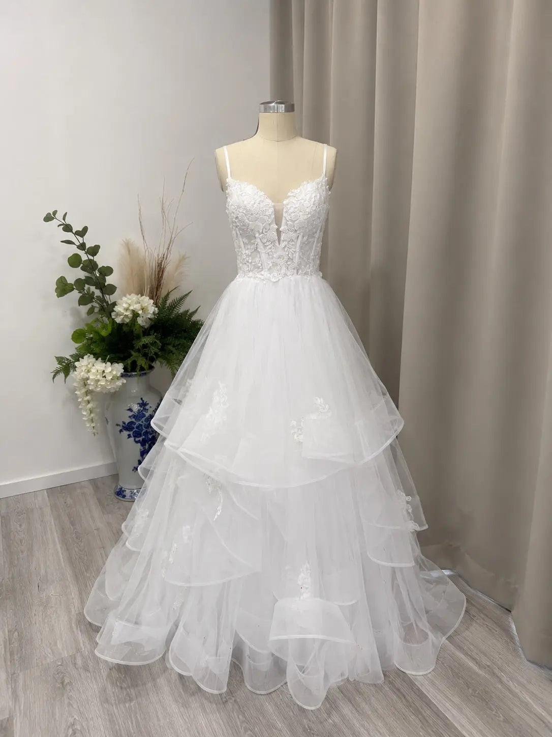 Daisie Floral Lace Debutante Dress.