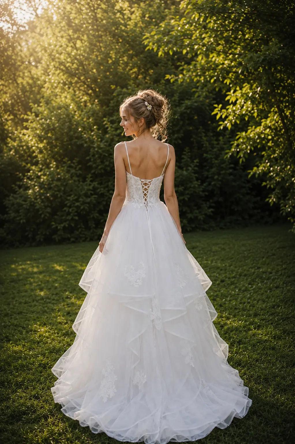 Daisie Floral Lace Debutante Dress.