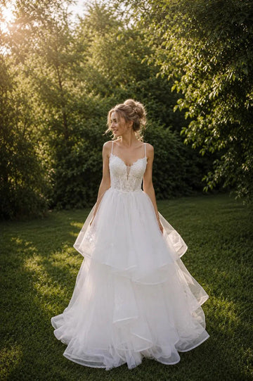 Daisie Floral Lace Debutante Dress.