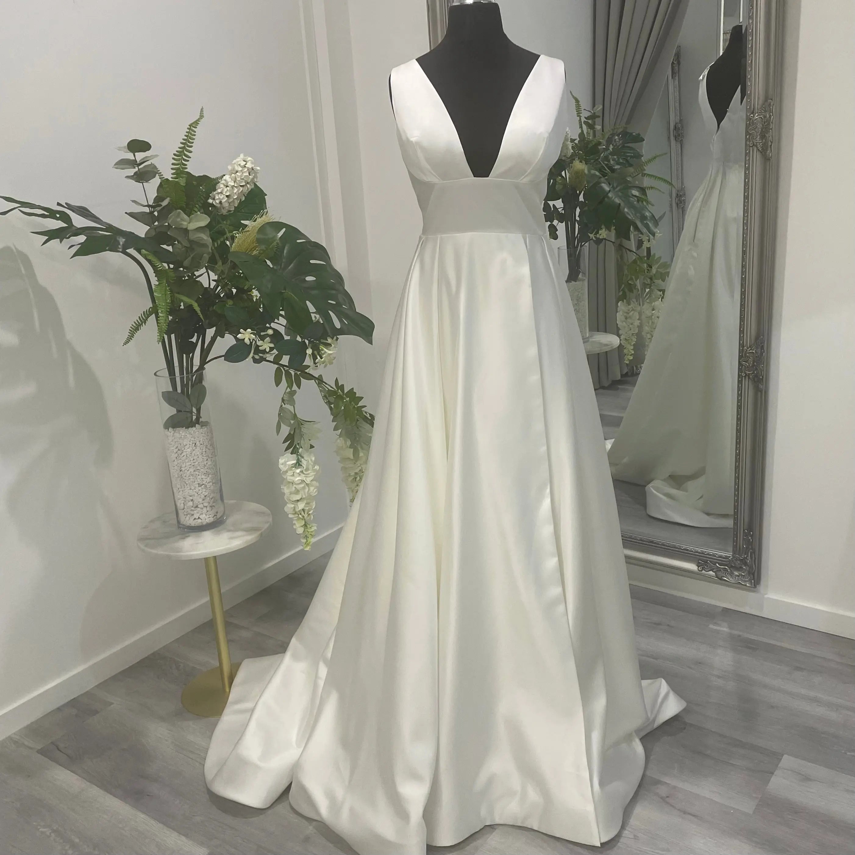 Darcy Wedding Gown with Front Split | Divine Bridal.