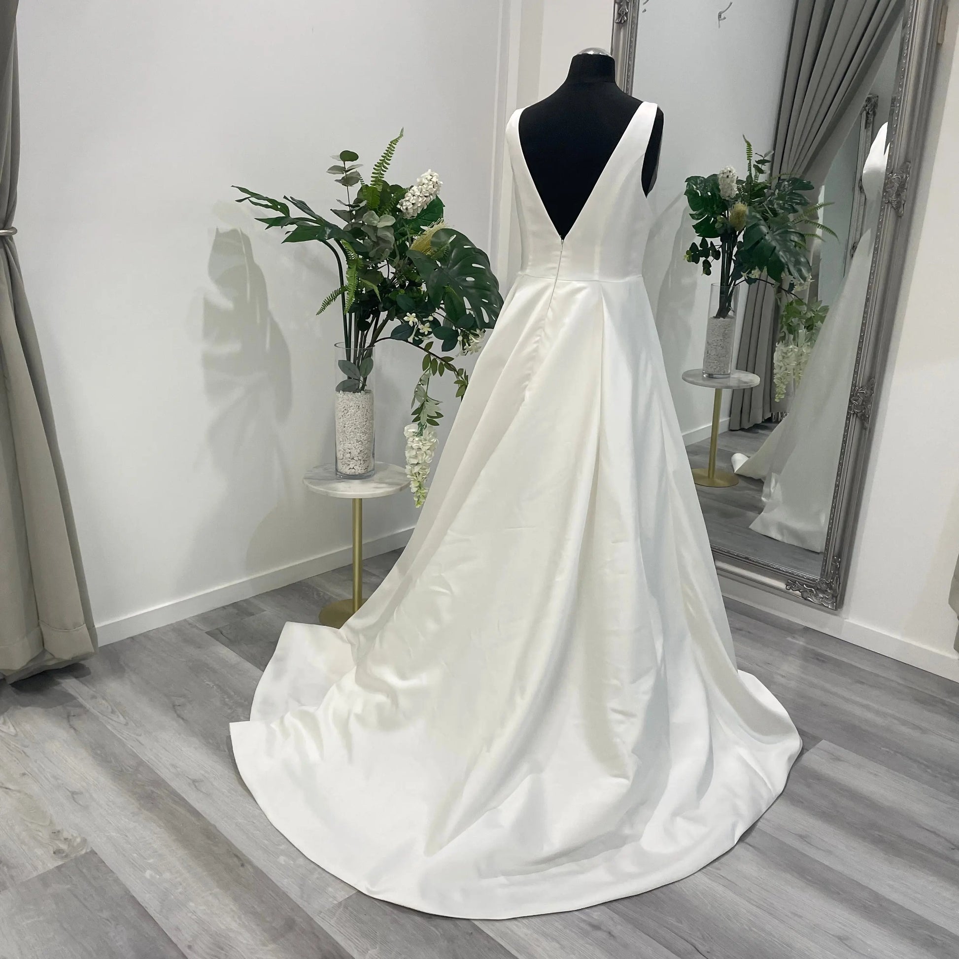 Darcy Wedding Gown with Front Split | Divine Bridal.