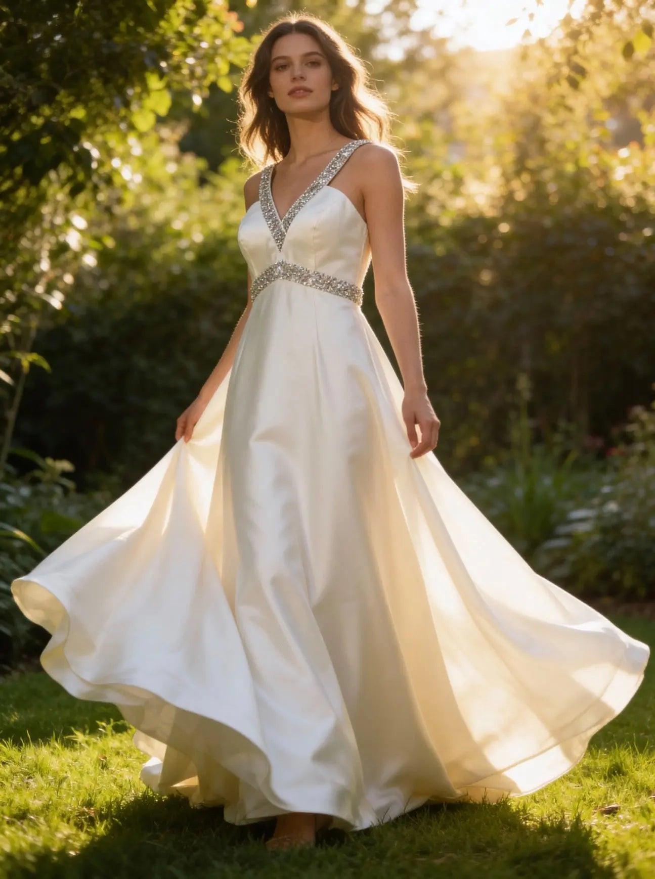 Dynasty V-Neckline Bridal Dress - Find Bridal Near Me.