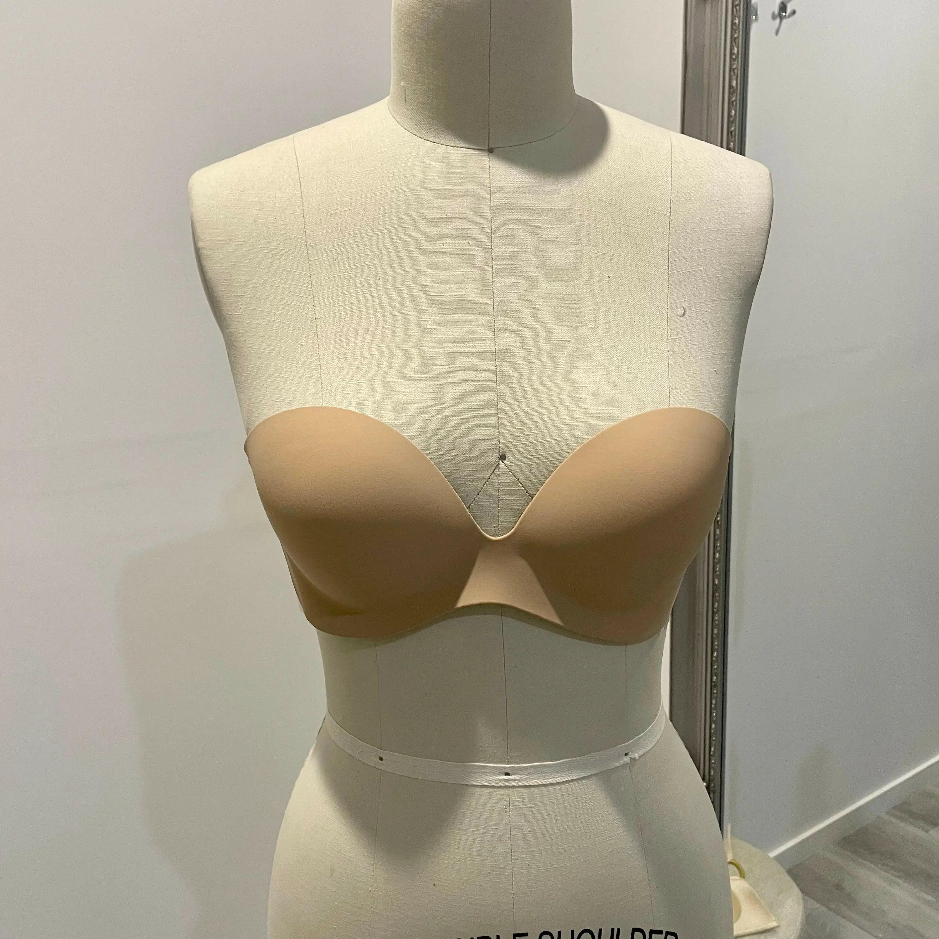 Same with stick on bra Divine Bridal