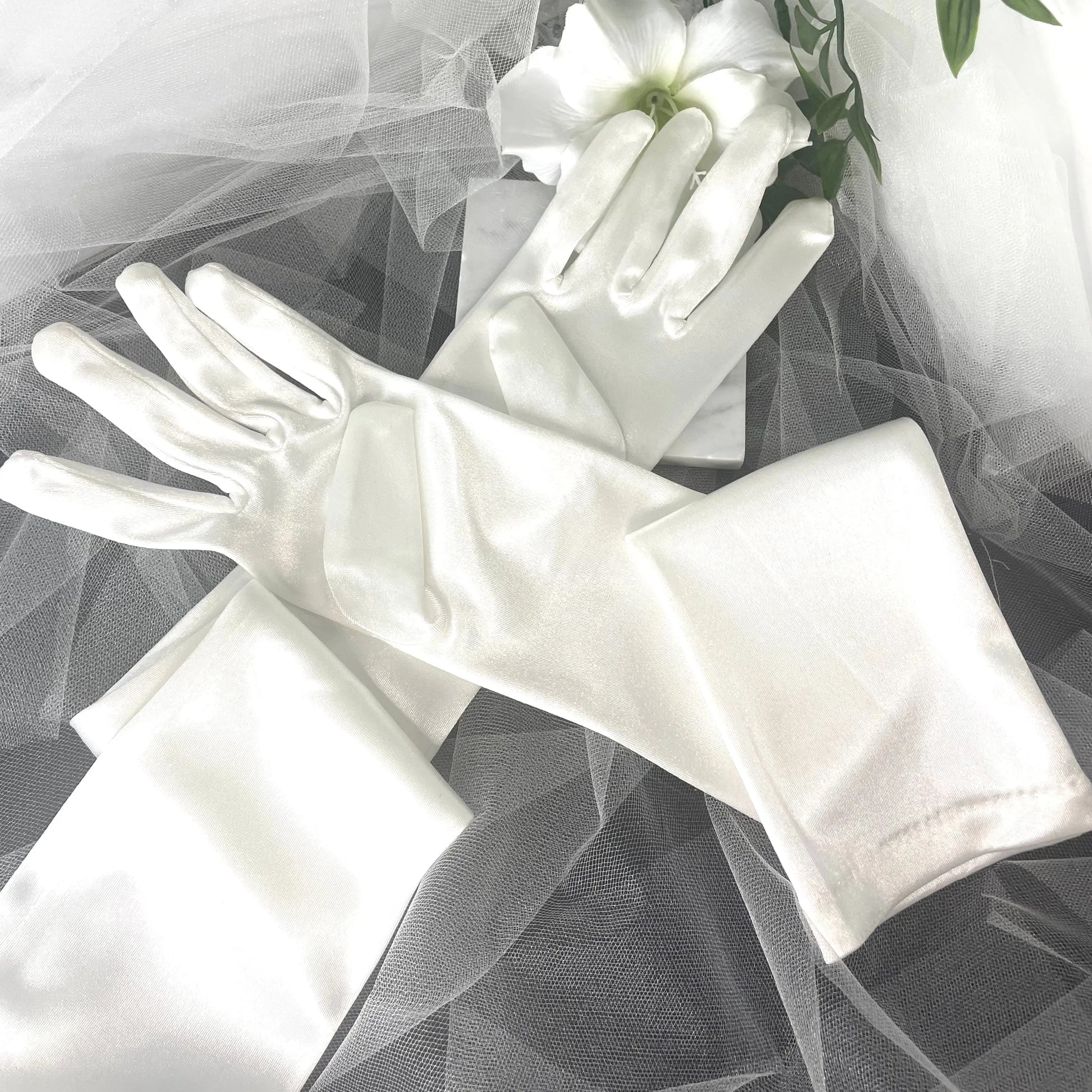 Exquisite Wedding & Debutante Gloves - Above-the-Elbow Elegance.