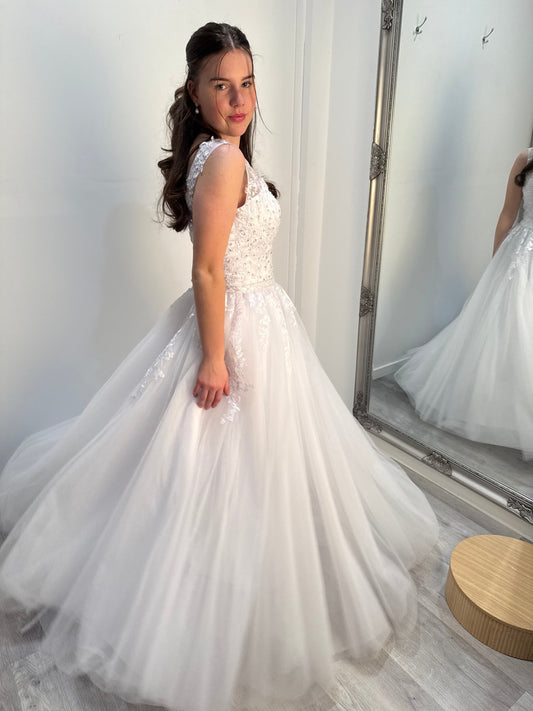 (Copy) Bella Debutante Dress – Satin Corset Deb Gown with Sweetheart Neckline Divine Bridal