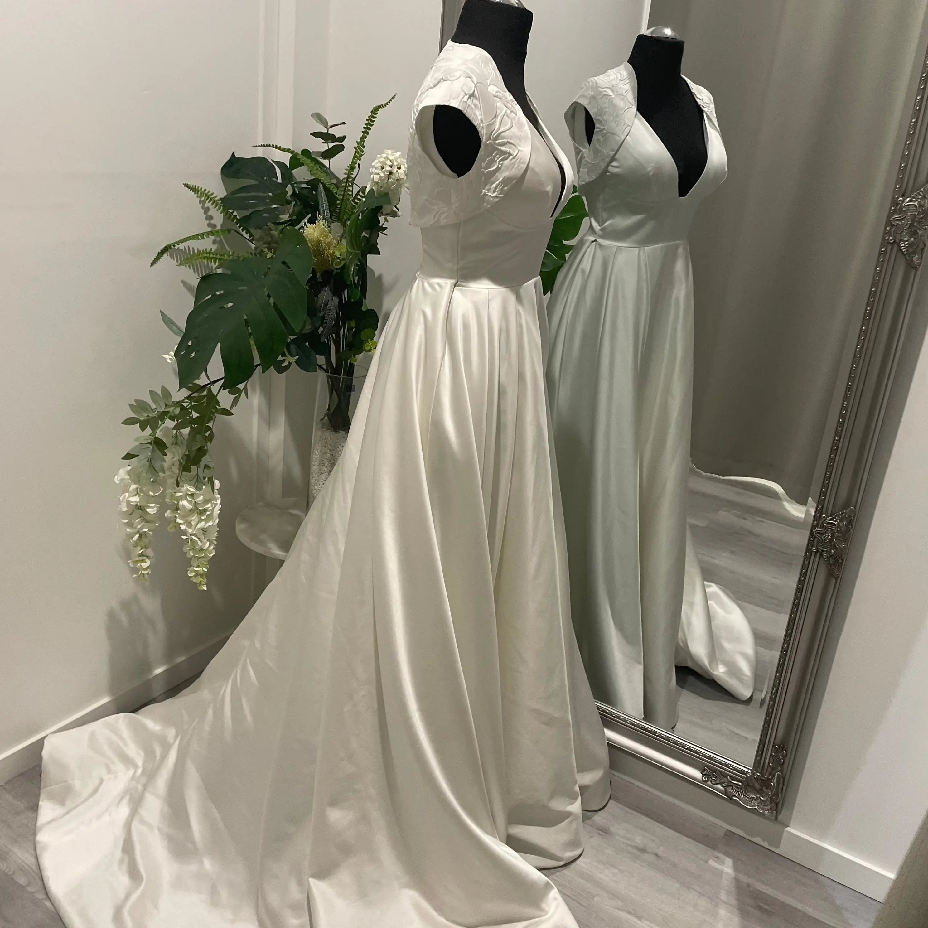 Gemma Cap Sleeve Bolero Jacket for Elegant Bridal Wear Divine Bridal