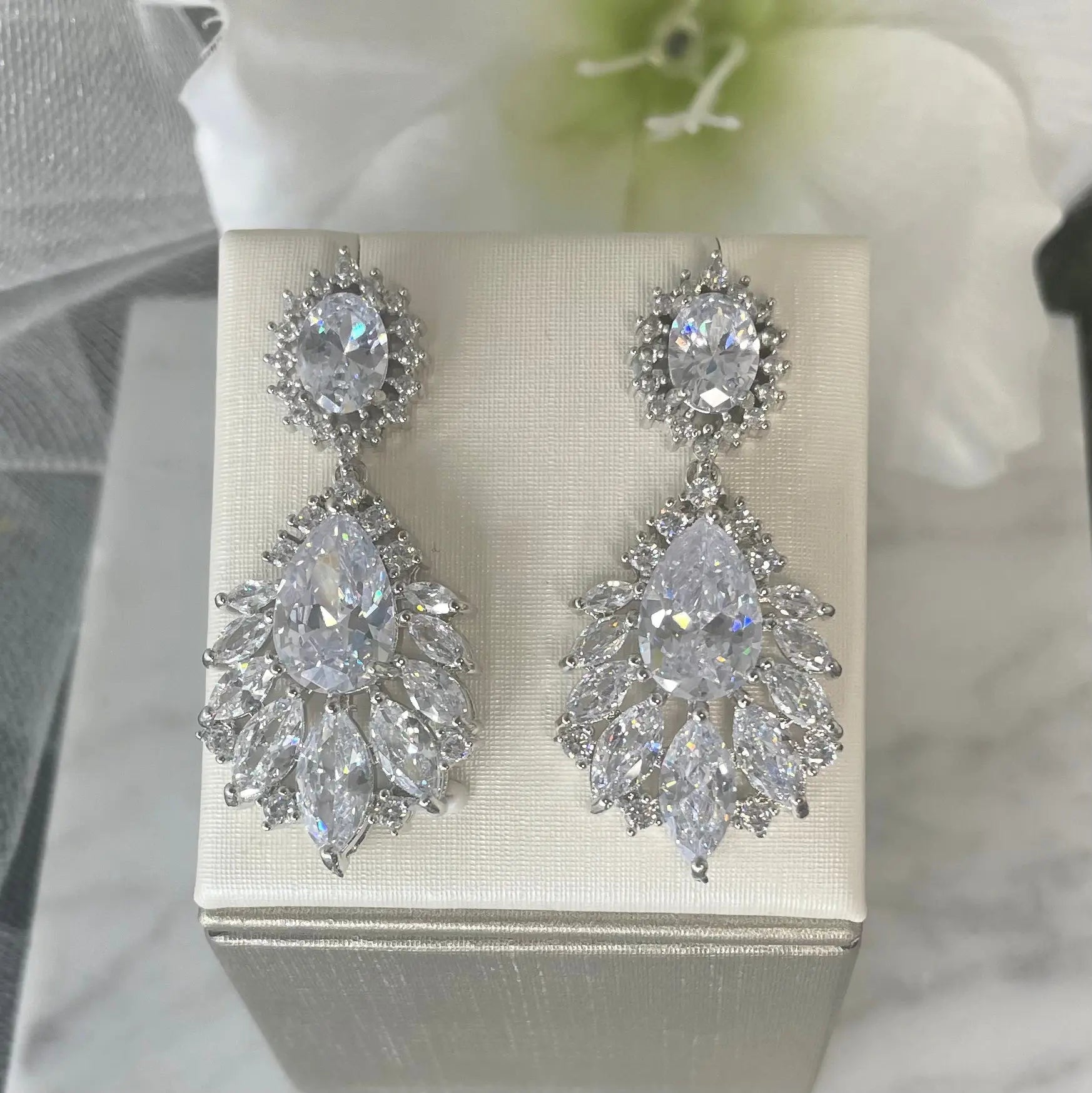 Gemma crystal earrings.