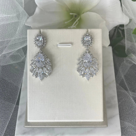 Gemma crystal earrings.