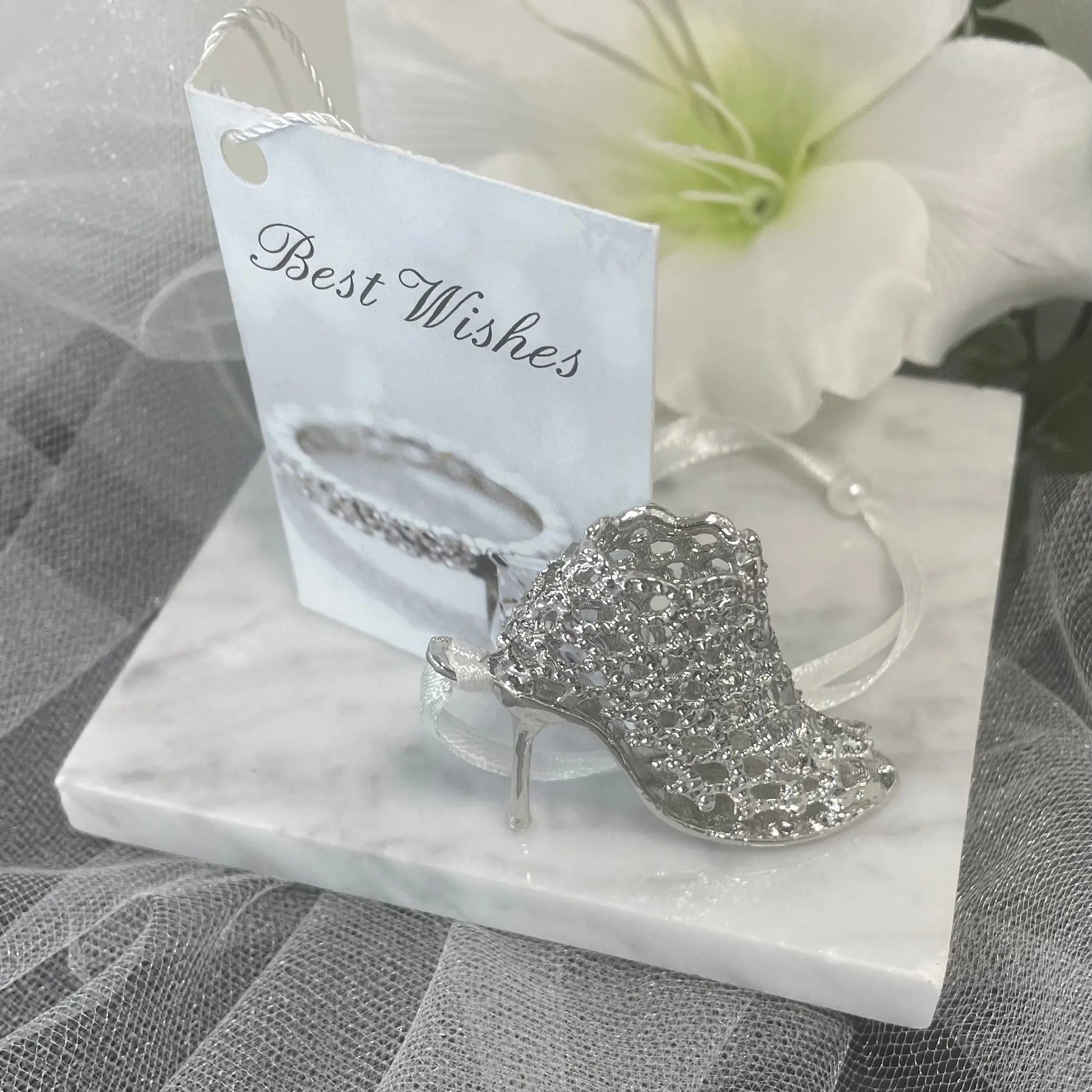 High Heels Wrist Charm: Wedding Good Luck Charms.