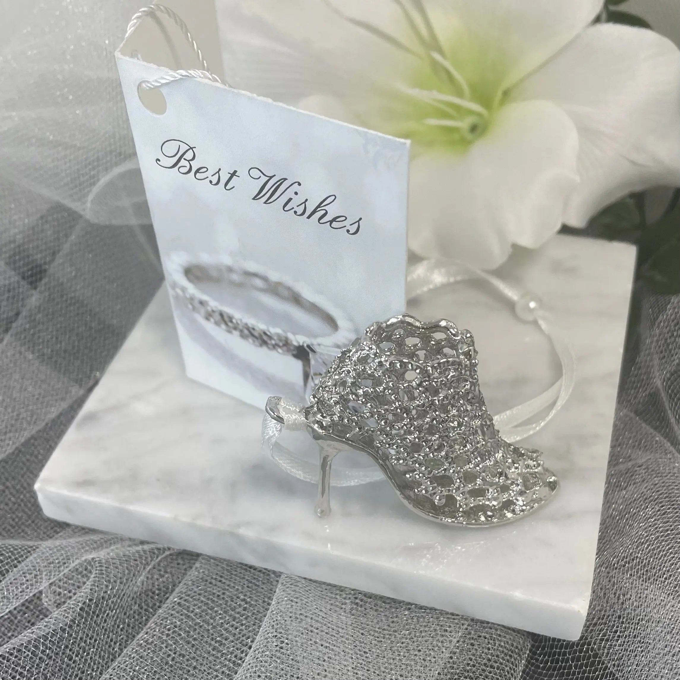 High Heels Wrist Charm: Wedding Good Luck Charms.