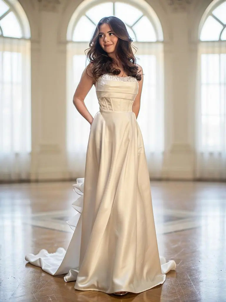 elegant debutante dresses Celestia Debutante Dress – Elegant Fitted Bodice & Flowing Tulle Skirt  (Melbourne 2025)