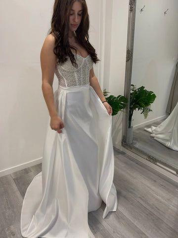 Beaded Corset Wedding Dress Selene.