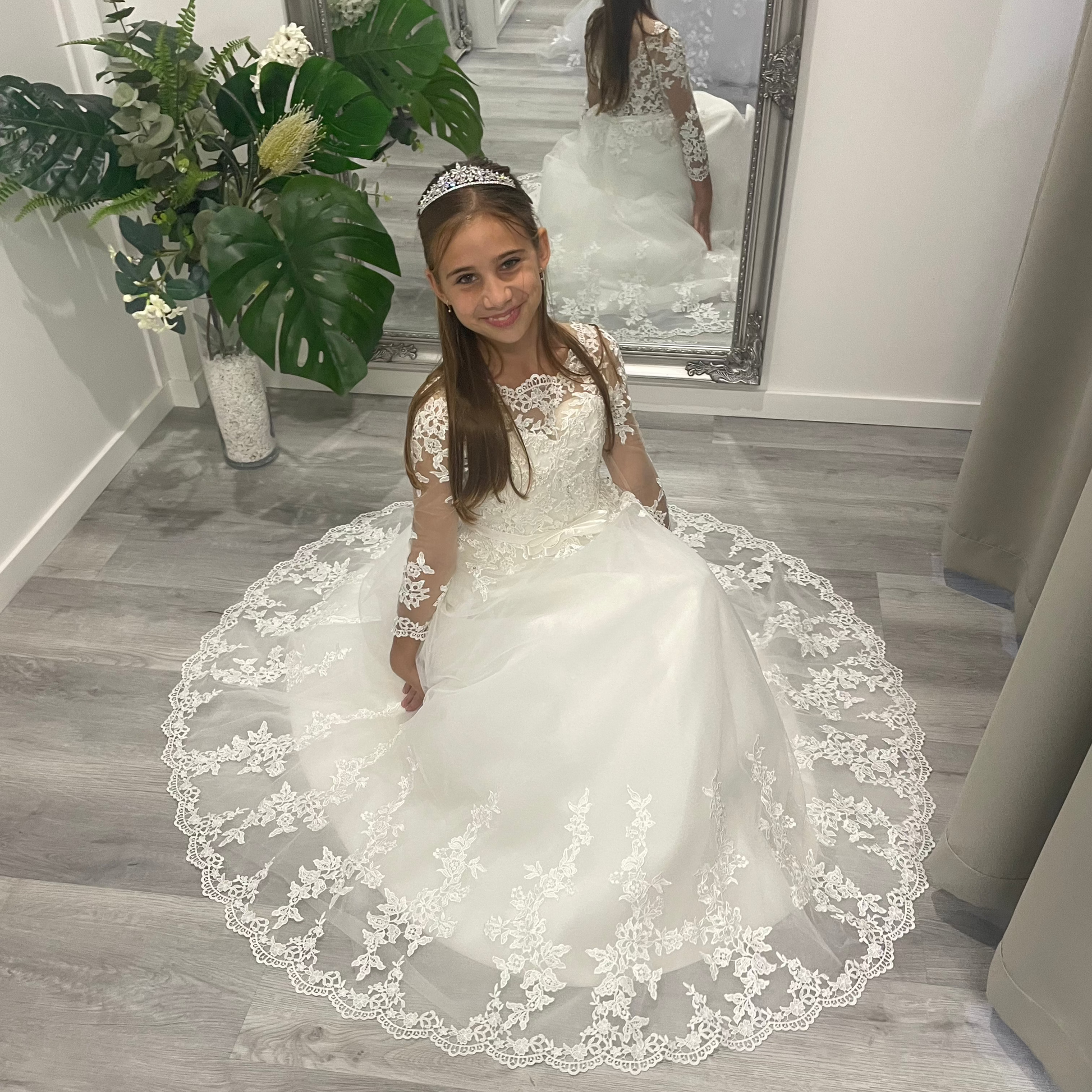 Leila flower girl dress Divine Bridal