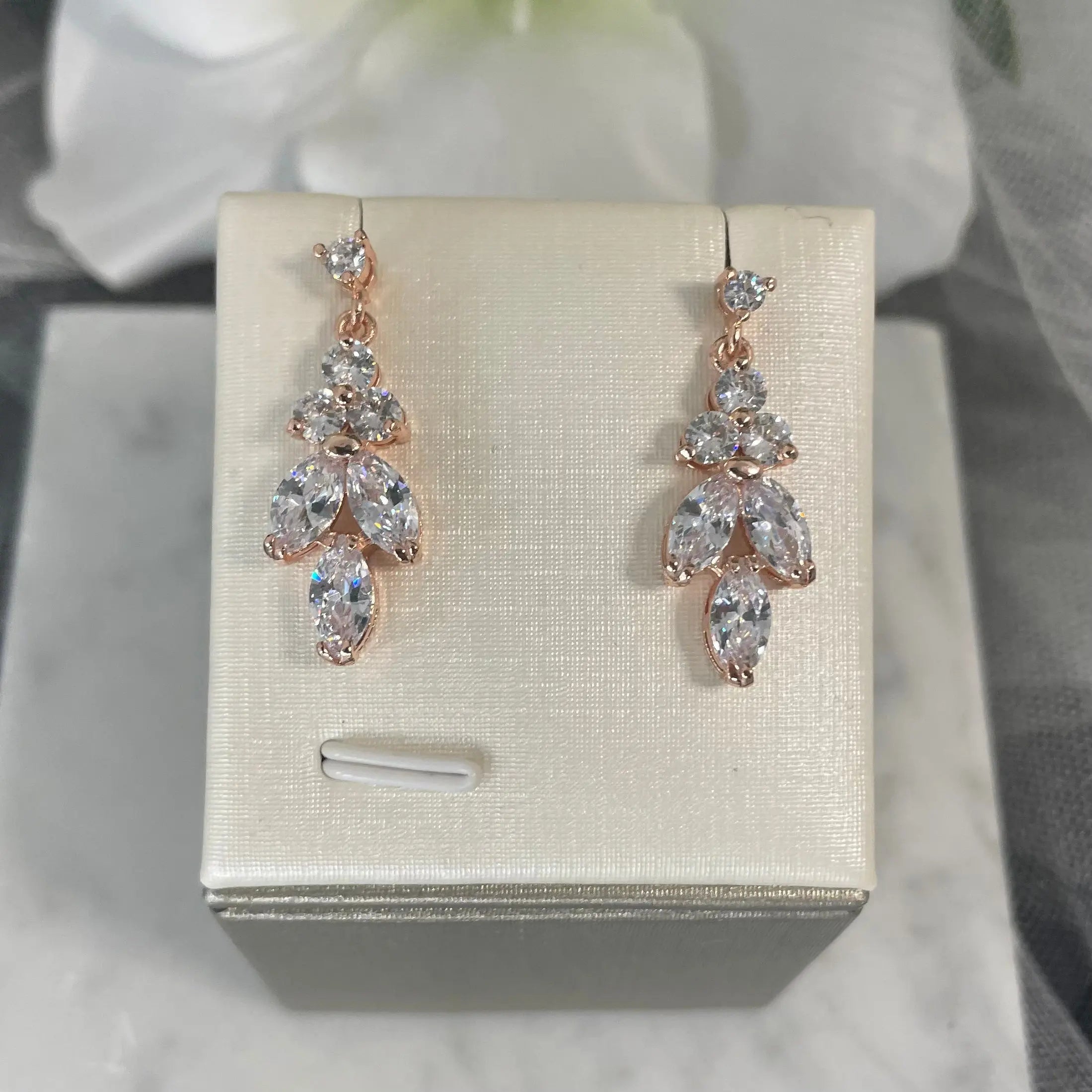 Jodie Leaf Flower Earring & Necklace Set.