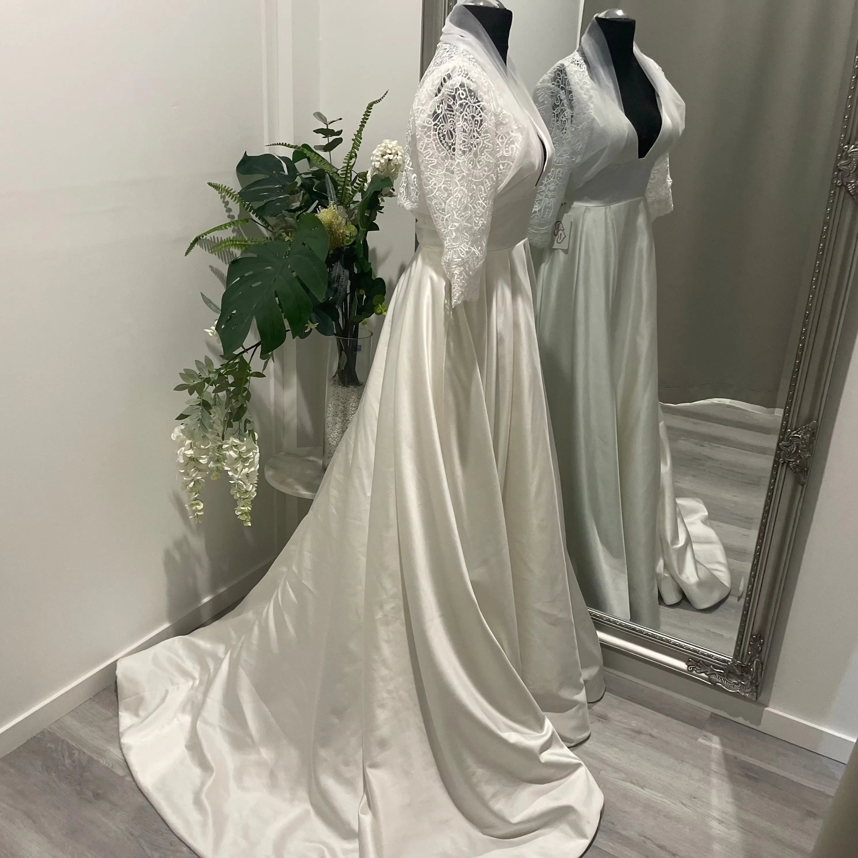 Keira Wedding Bolero Jacket – Sheer Elegance for Your Special Day.
