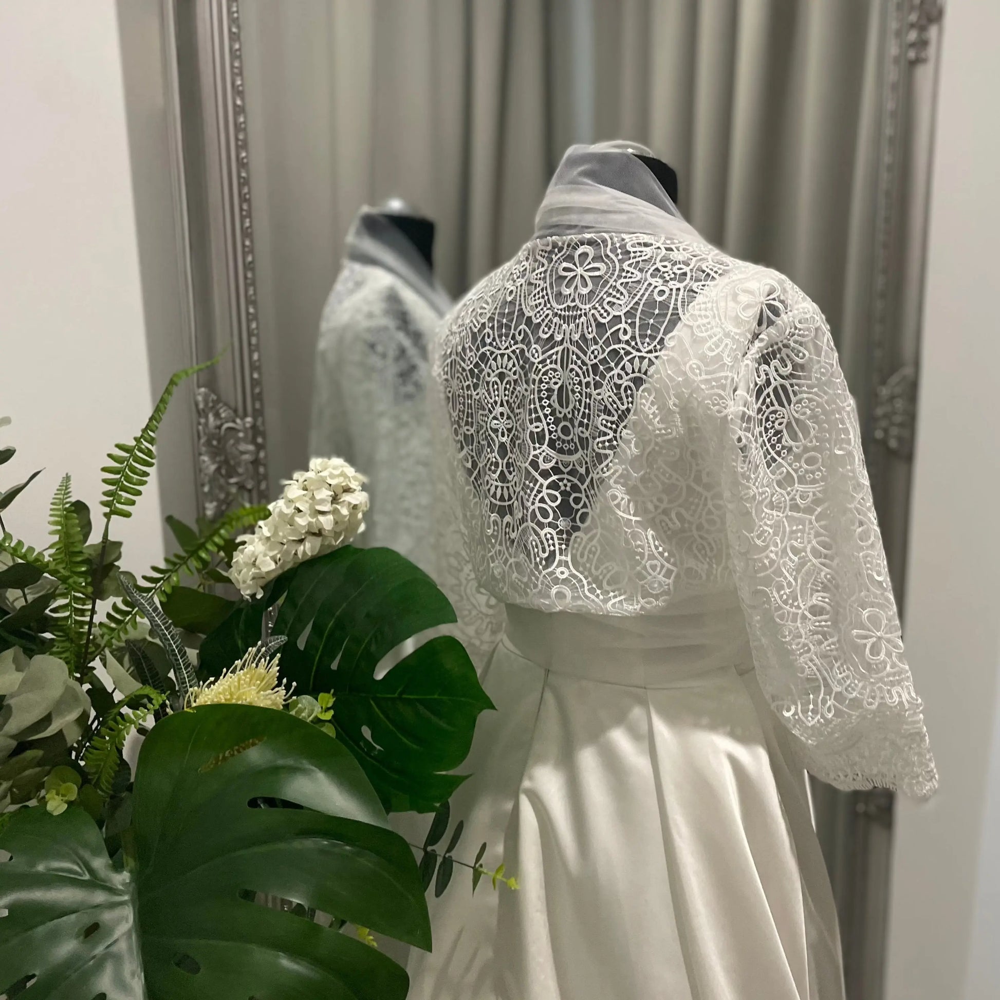 Keira Wedding Bolero Jacket – Sheer Elegance for Your Special Day.