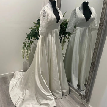 Keira Wedding Bolero Jacket – Sheer Elegance for Your Special Day.