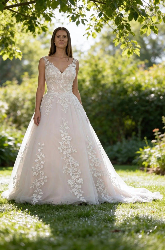 Paulette lace wedding dress.