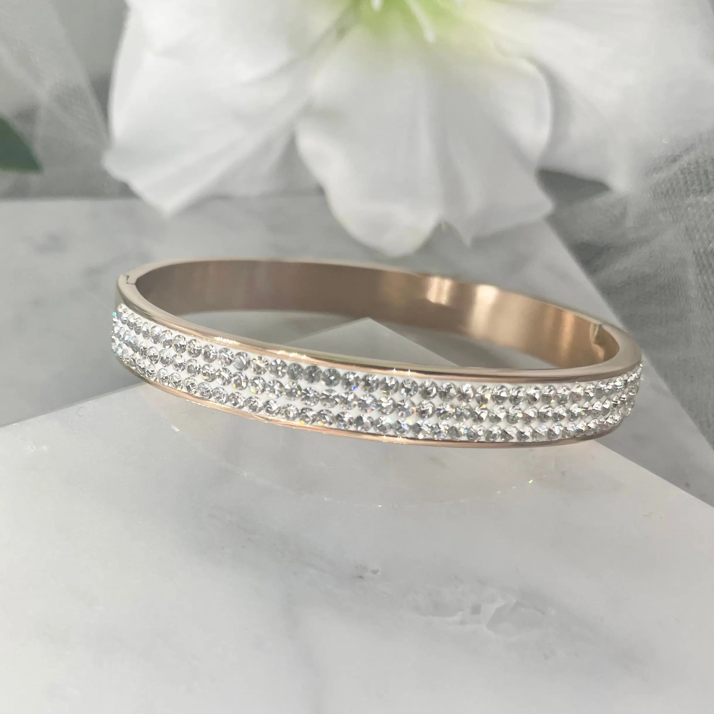 Roma Wedding Bracelet in Silver, Gold, and Rose Gold | Divine Bridal.