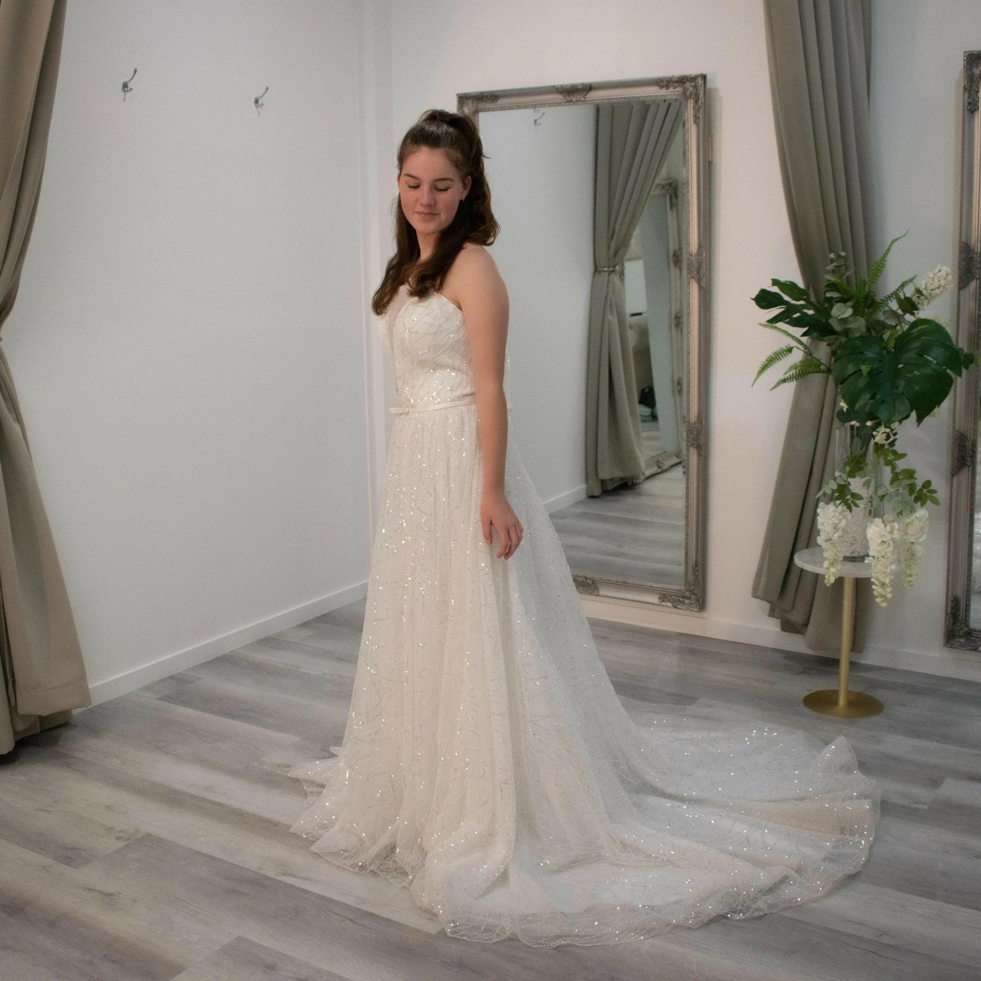bella wedding dress Rachel Allan RB2213 Long Bridal Gown Simple creating a beautiful hourglass silhouette Bella Mi Bella Bridal