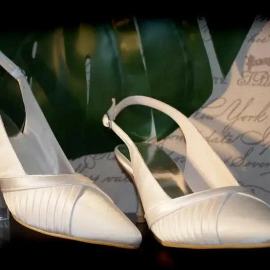 Beverly Pointed Toe Wedding Bridal Shoe.