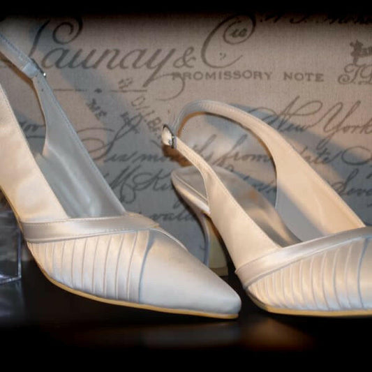Beverly Pointed Toe Wedding Bridal Shoe.