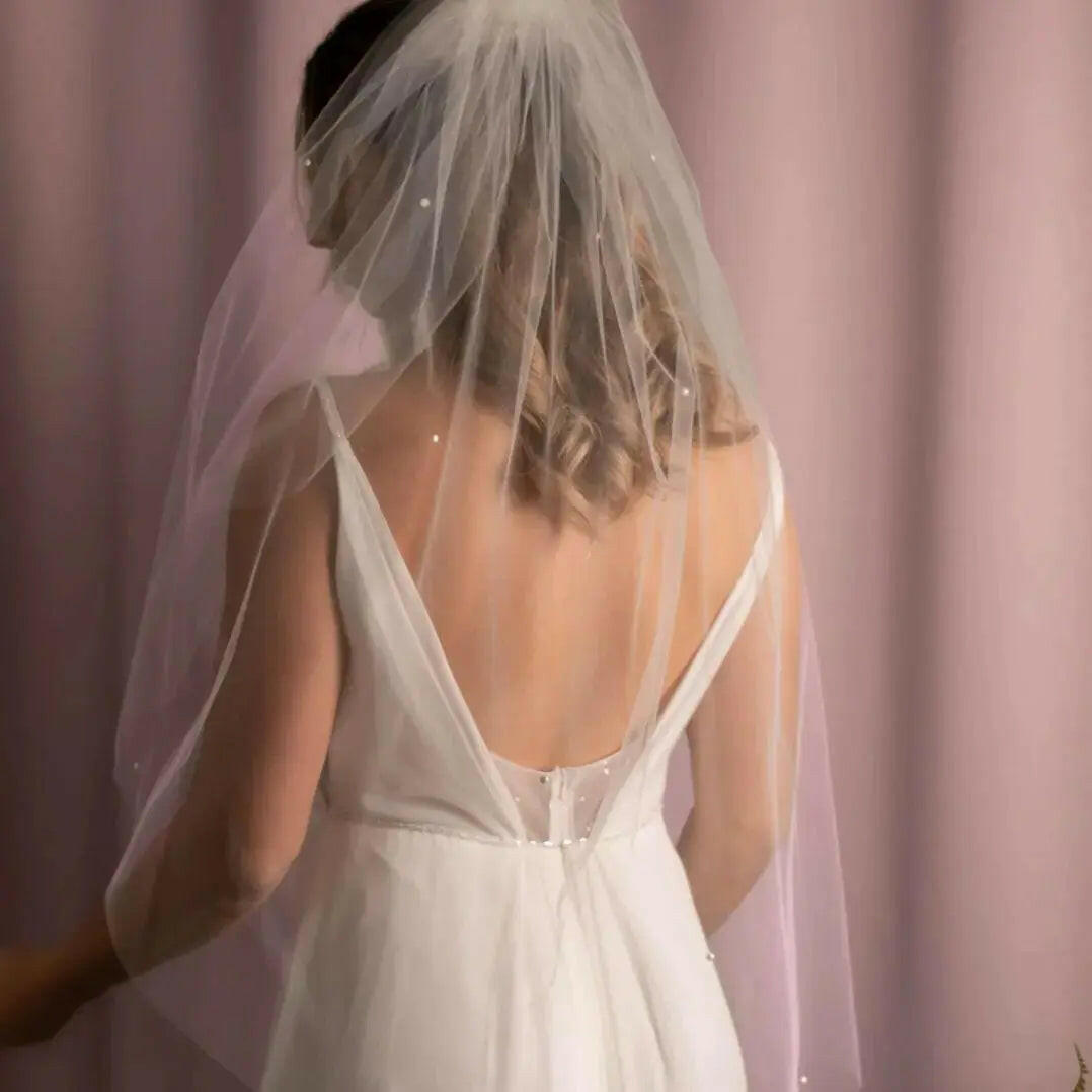 Celeste Pearl Bridal Veil.