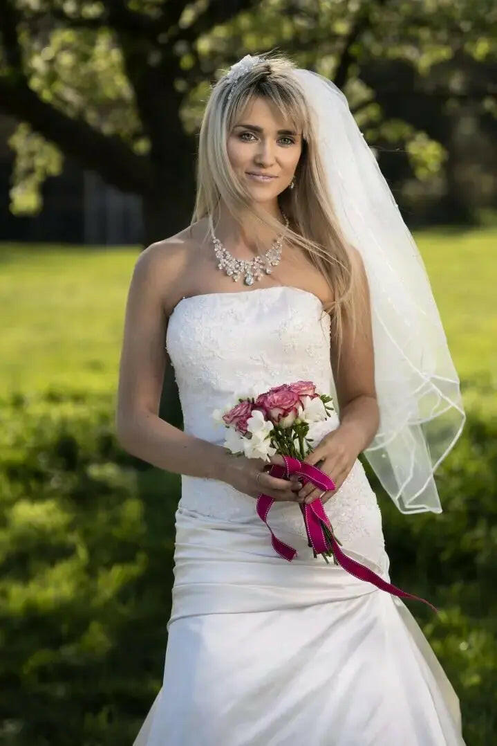 Elara Beaded Lace Mermaid Bridal Gown.